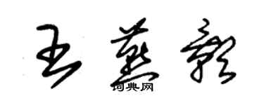 朱錫榮王燕影草書個性簽名怎么寫