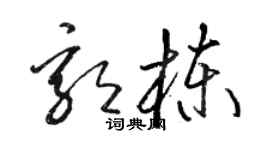 駱恆光郭棟草書個性簽名怎么寫