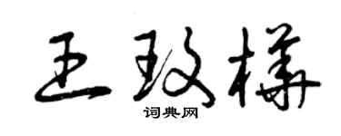 曾慶福王玫樺草書個性簽名怎么寫