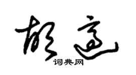 朱錫榮胡適草書個性簽名怎么寫