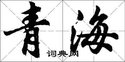 胡問遂青海行書怎么寫