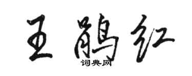 駱恆光王鵑紅行書個性簽名怎么寫