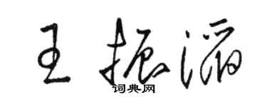 駱恆光王振滔草書個性簽名怎么寫