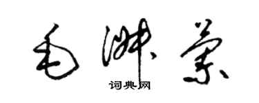 梁錦英毛淑蘭草書個性簽名怎么寫