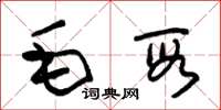 朱錫榮毛段草書怎么寫