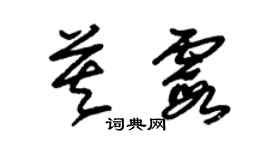 朱錫榮莫霞草書個性簽名怎么寫