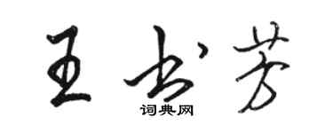 駱恆光王書芳行書個性簽名怎么寫