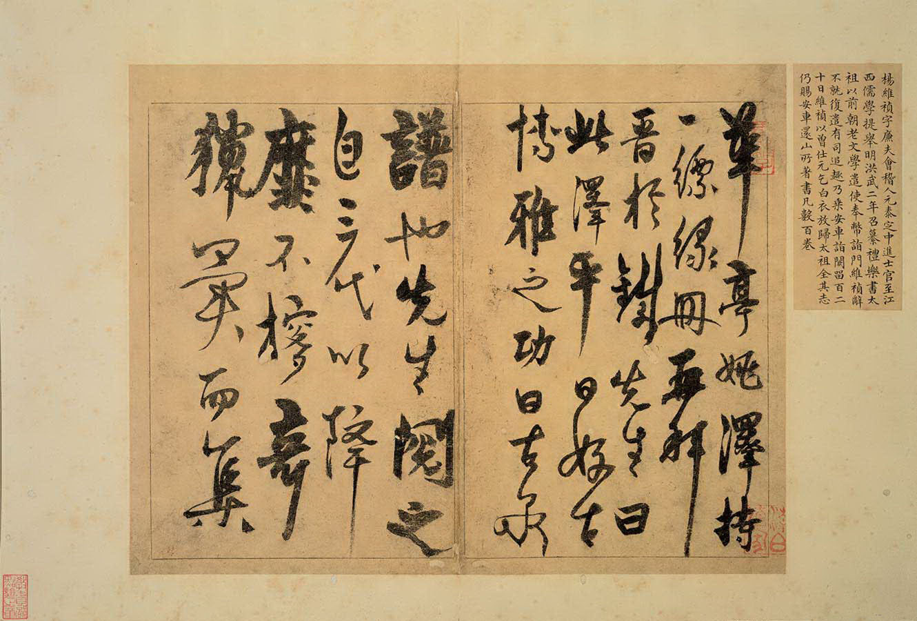 楊維楨·草書題錢譜