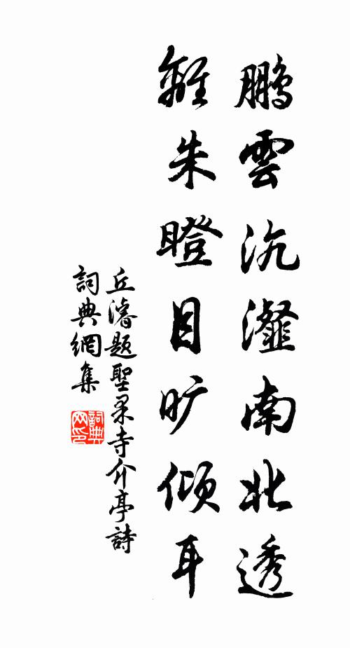 丘濬鵬雲沆瀣南北透,離朱瞪目曠傾耳書法作品欣賞