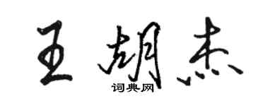 駱恆光王胡杰行書個性簽名怎么寫