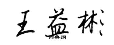 王正良王益彬行書個性簽名怎么寫