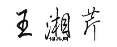 駱恆光王湘芹行書個性簽名怎么寫