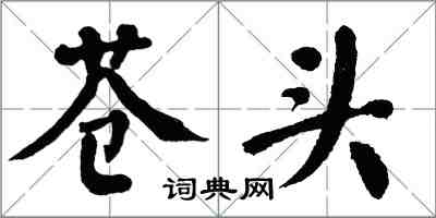 翁闓運蒼頭楷書怎么寫