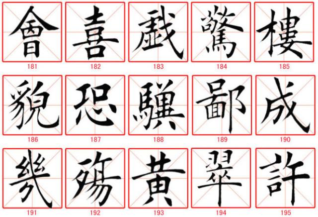 田蘊章楷書300字
