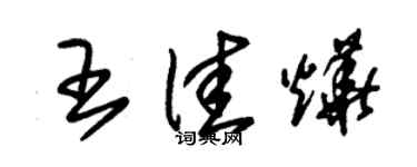 朱錫榮王佳燁草書個性簽名怎么寫