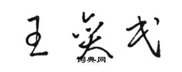 駱恆光王奕民草書個性簽名怎么寫