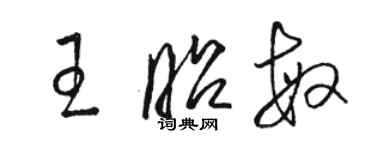 駱恆光王昭敏草書個性簽名怎么寫