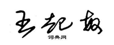 朱錫榮王起敏草書個性簽名怎么寫