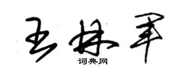 朱錫榮王林軍草書個性簽名怎么寫