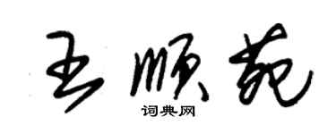 朱錫榮王順苑草書個性簽名怎么寫