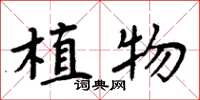 周炳元植物楷書怎么寫