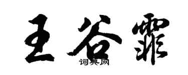 胡問遂王谷霏行書個性簽名怎么寫