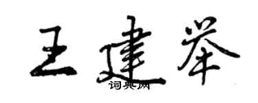 曾慶福王建舉行書個性簽名怎么寫