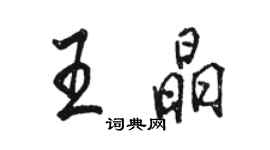 駱恆光王晶行書個性簽名怎么寫