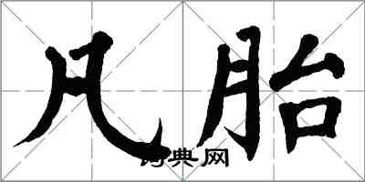 翁闓運凡胎楷書怎么寫