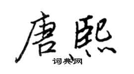 王正良唐熙行書個性簽名怎么寫