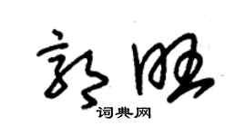 朱錫榮郭旺草書個性簽名怎么寫