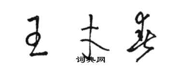 駱恆光王才春草書個性簽名怎么寫