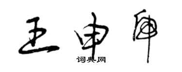 曾慶福王申虎草書個性簽名怎么寫