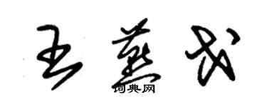 朱錫榮王燕戈草書個性簽名怎么寫