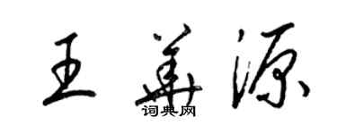 梁錦英王華源草書個性簽名怎么寫