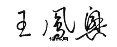 駱恆光王鳳興草書個性簽名怎么寫