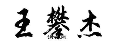 胡問遂王攀傑行書個性簽名怎么寫