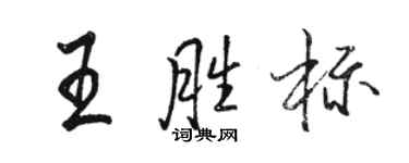 駱恆光王勝標行書個性簽名怎么寫