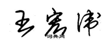 朱錫榮王宏衛草書個性簽名怎么寫