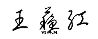 梁錦英王蘇紅草書個性簽名怎么寫