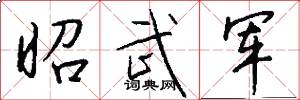 昭武軍怎么寫好看