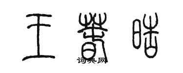 陳墨王春皓篆書個性簽名怎么寫