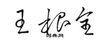 駱恆光王根全草書個性簽名怎么寫