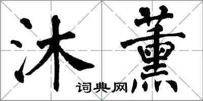 翁闓運沐薰楷書怎么寫