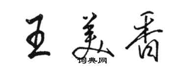 駱恆光王美香行書個性簽名怎么寫