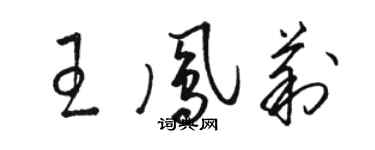 駱恆光王鳳莉草書個性簽名怎么寫