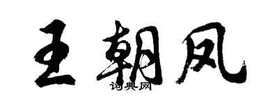胡問遂王朝鳳行書個性簽名怎么寫