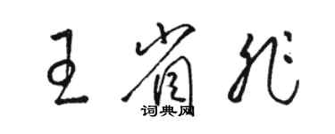 駱恆光王省非草書個性簽名怎么寫