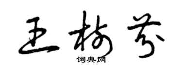 曾慶福王樹芬草書個性簽名怎么寫