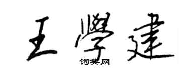 王正良王學建行書個性簽名怎么寫